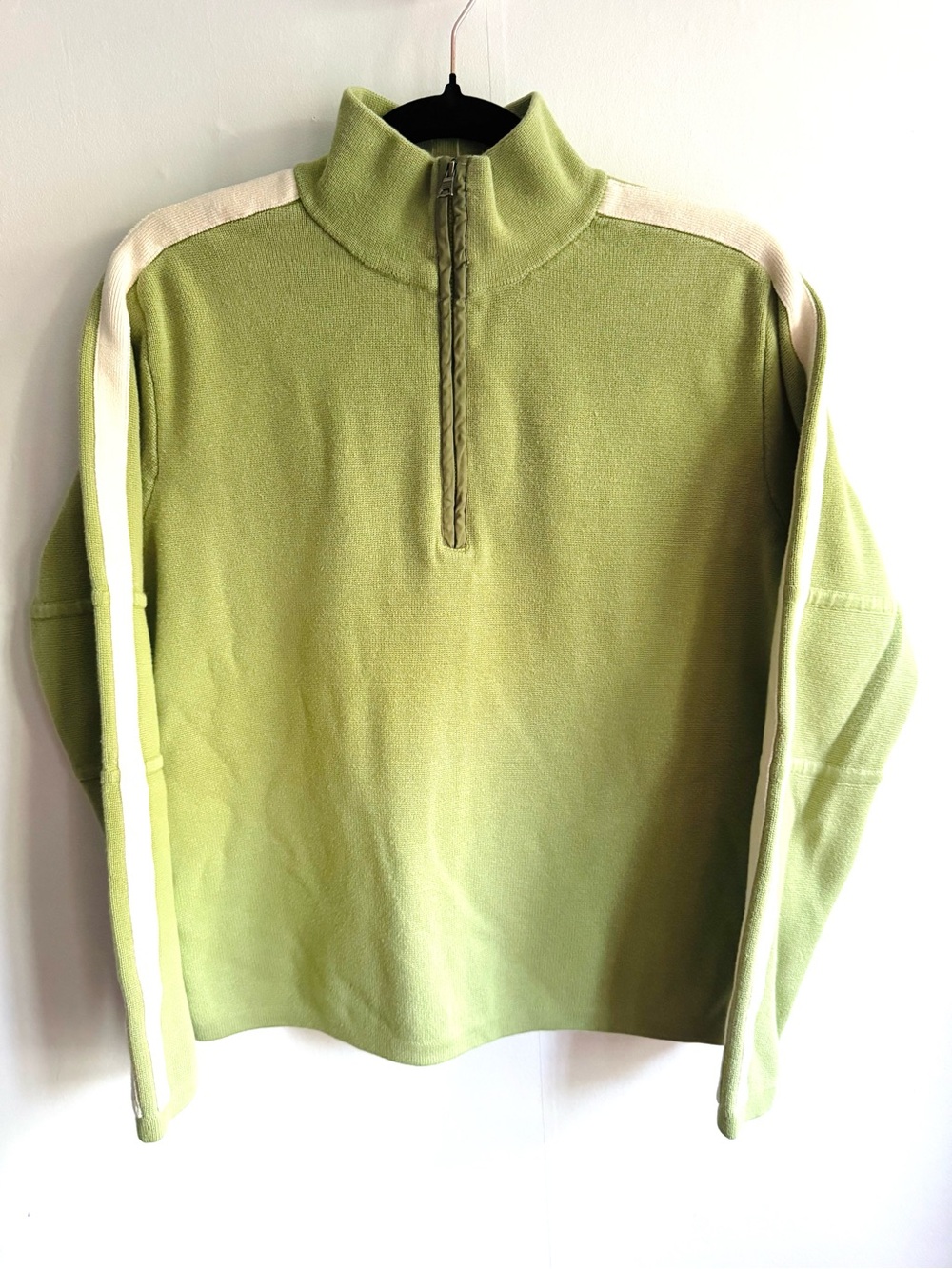 Banana Republic Half-Zip Fleece Pullover - Olive Green